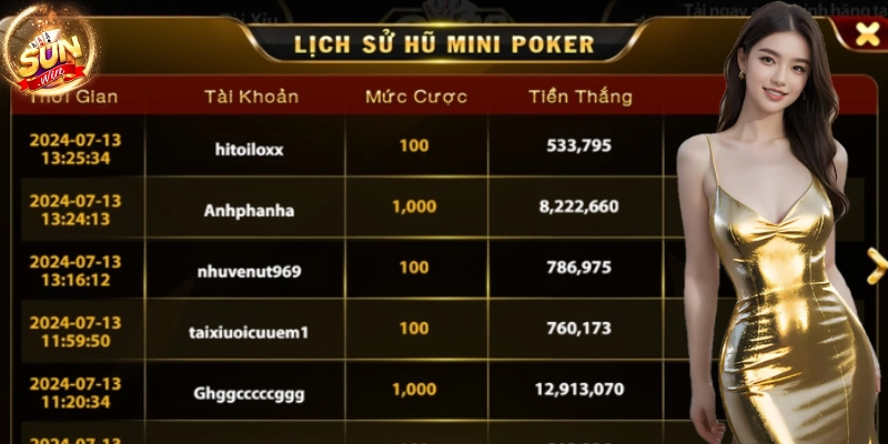 Hướng dẫn cụ thể cho người mới trong việc chơi Mini Poker